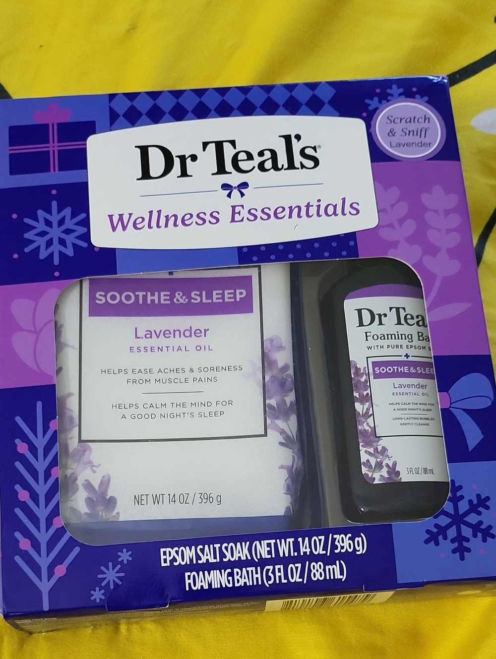 Dr. Teal's Wellness Essentials Lavender Soothe & Sleep 2-piece gift set
